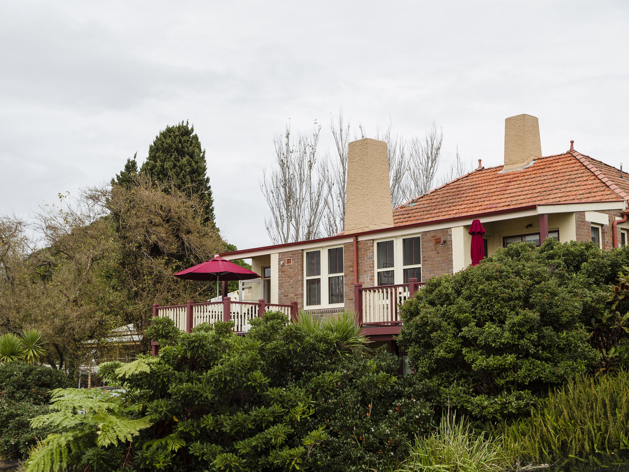 View of Cockatoo Island heritage apartment exterior