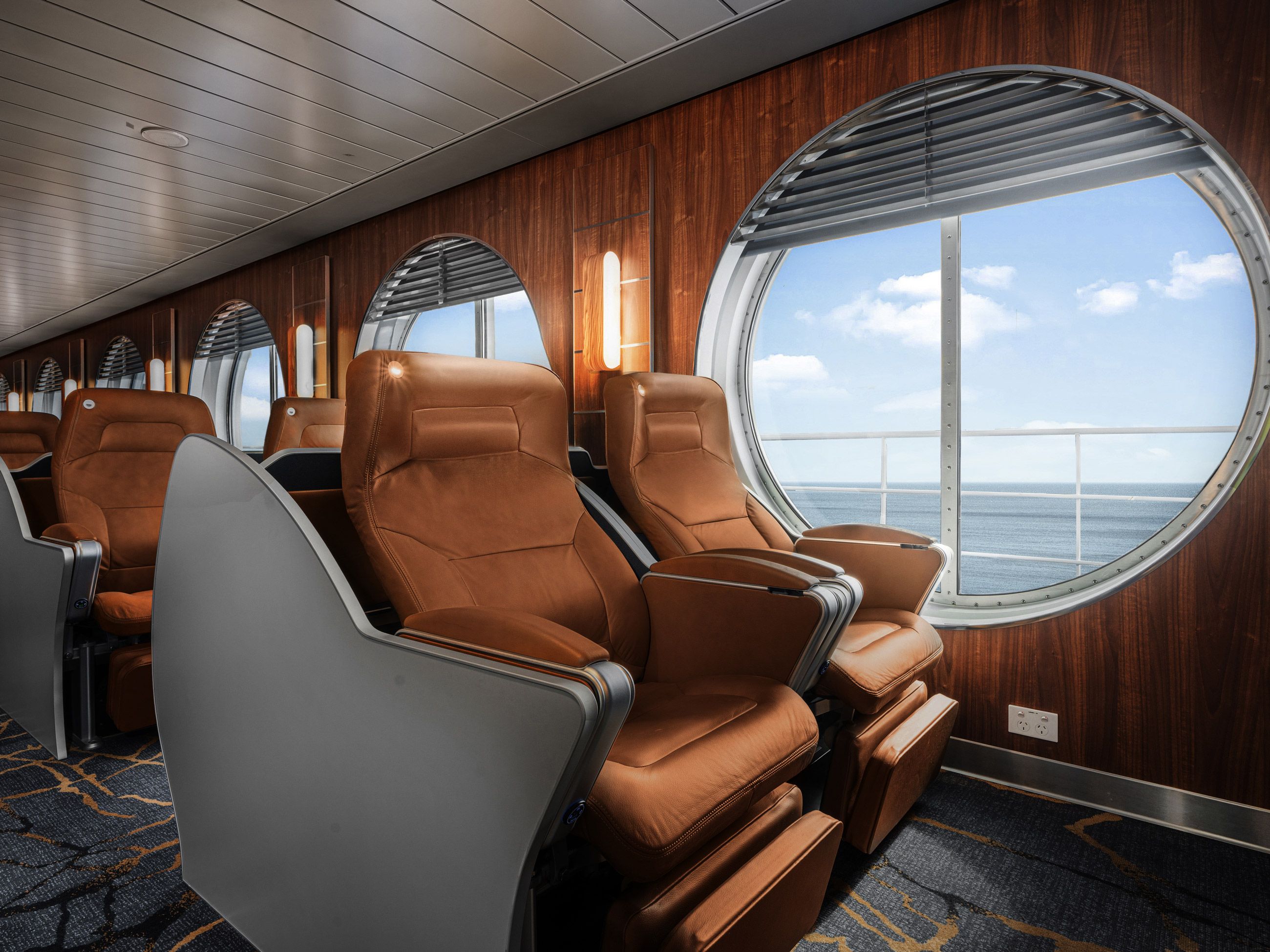 Deluxe recliners onboard Spirit of Tasmania