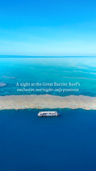 A night at the Great Barrier Reef’s overnight-only pontoon