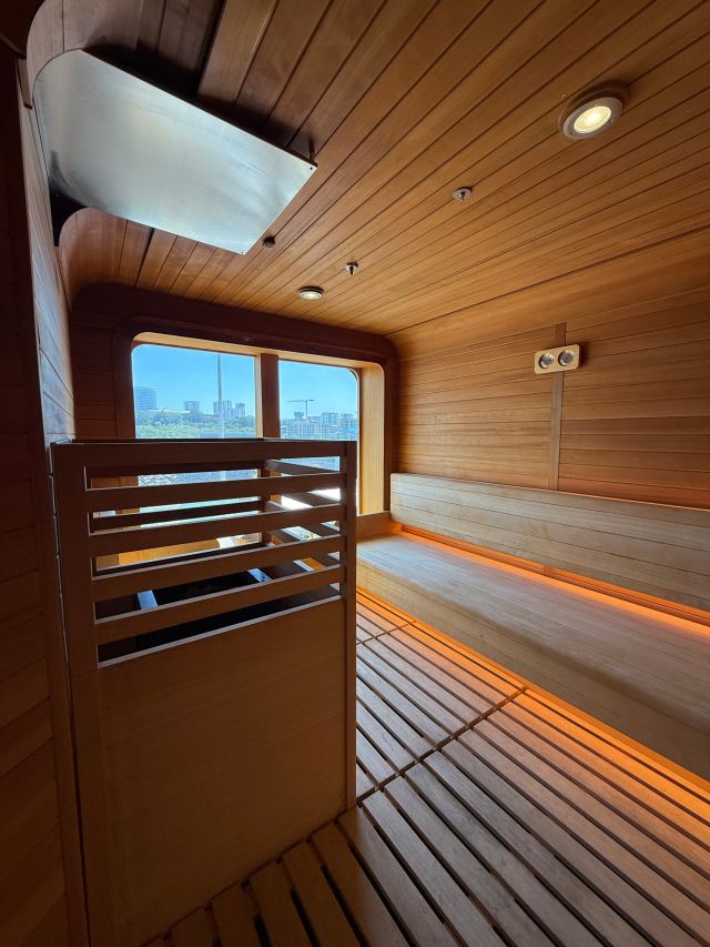 Sauna on Seabourn Pursuit