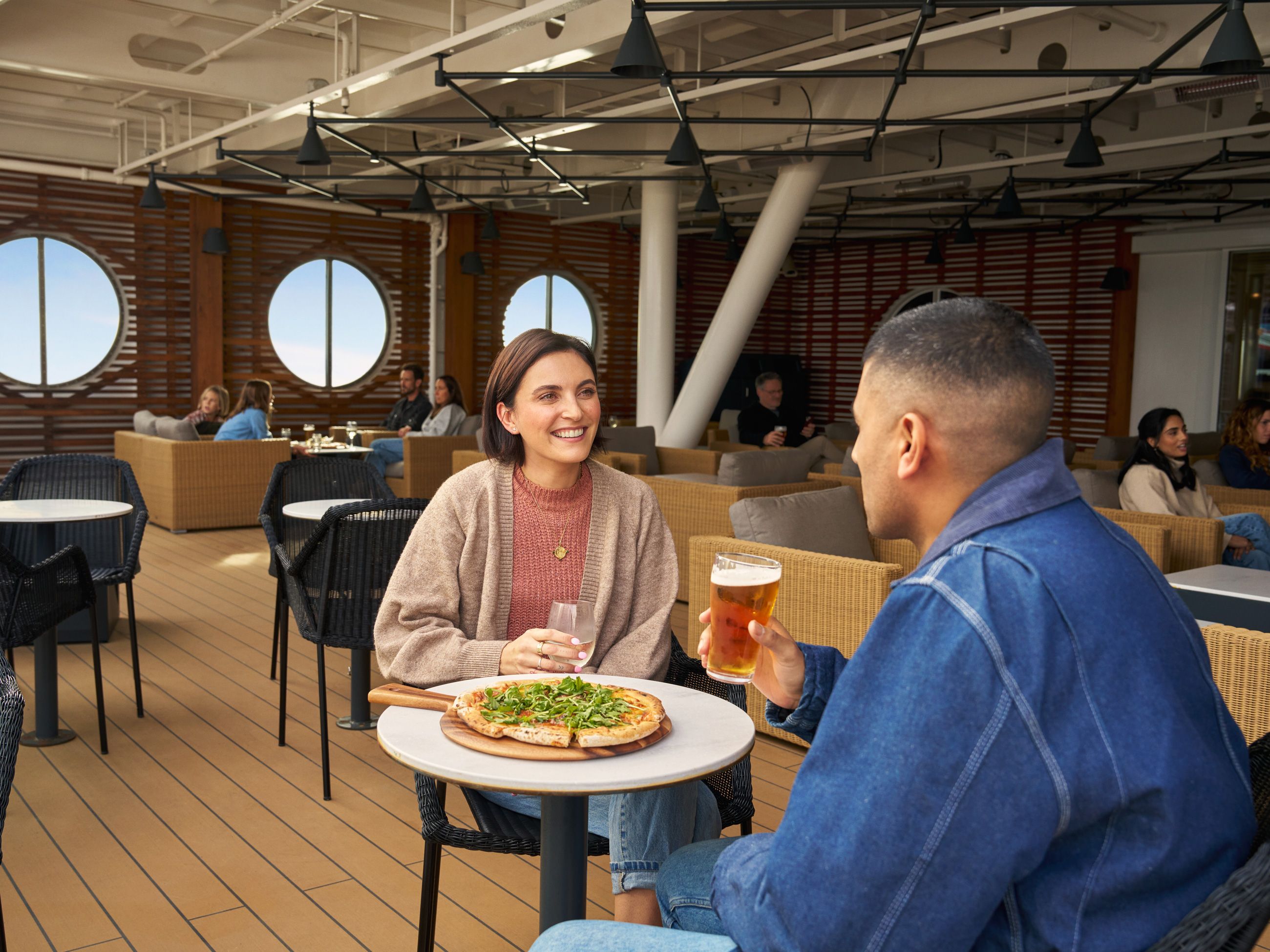 Outdoor and indoor dining at Maatsuyker Bar