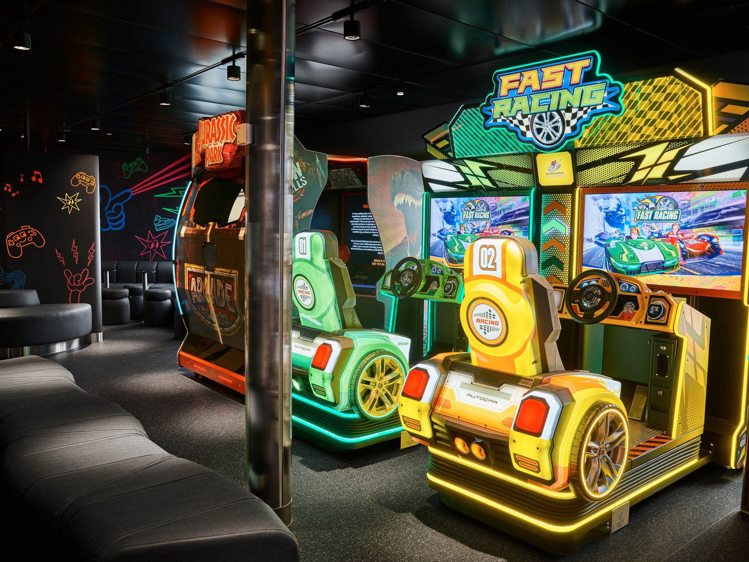 The arcade room onboard Spirit of Tasmania