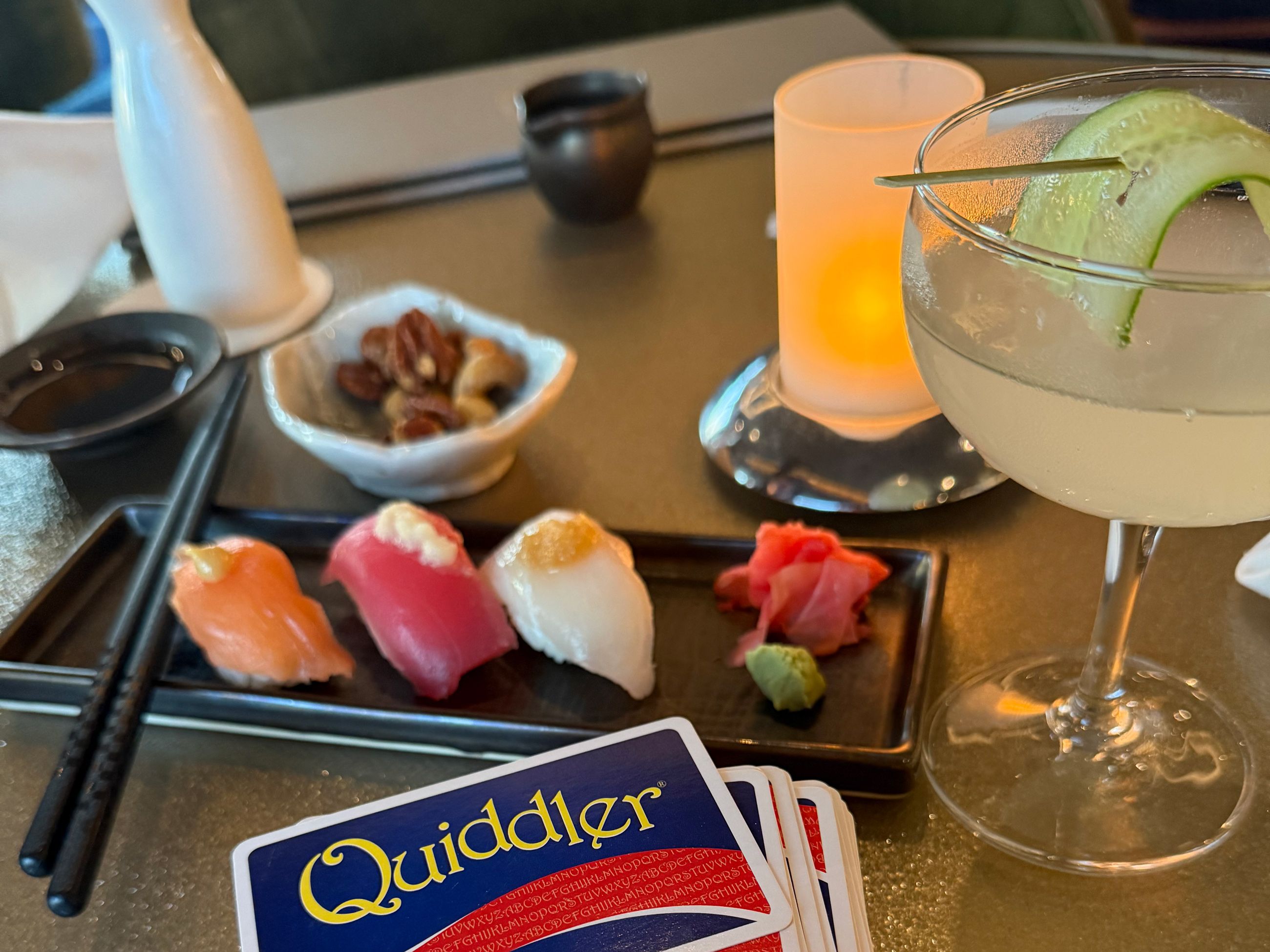 Sushi at the Club on Seabourn Pursuit