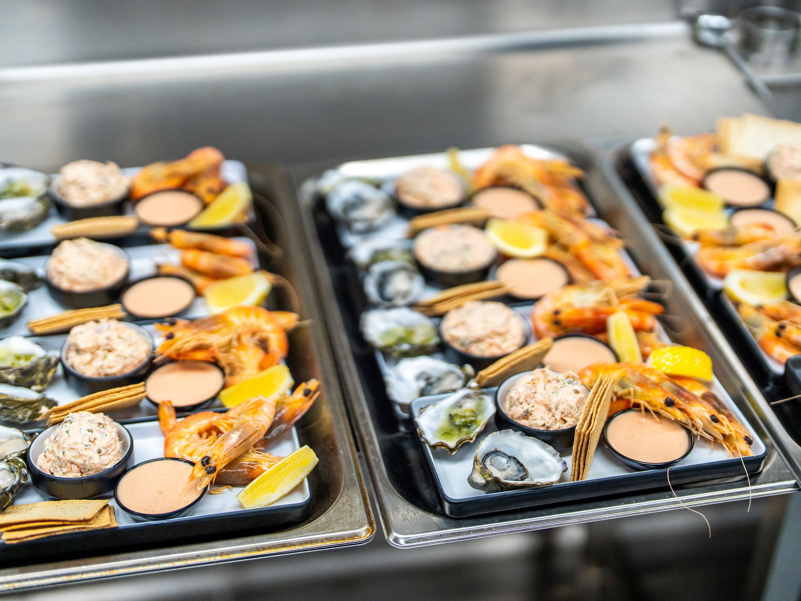 Fresh seafood at the Tasmanian Marke onboard new Spirit of Tasmania