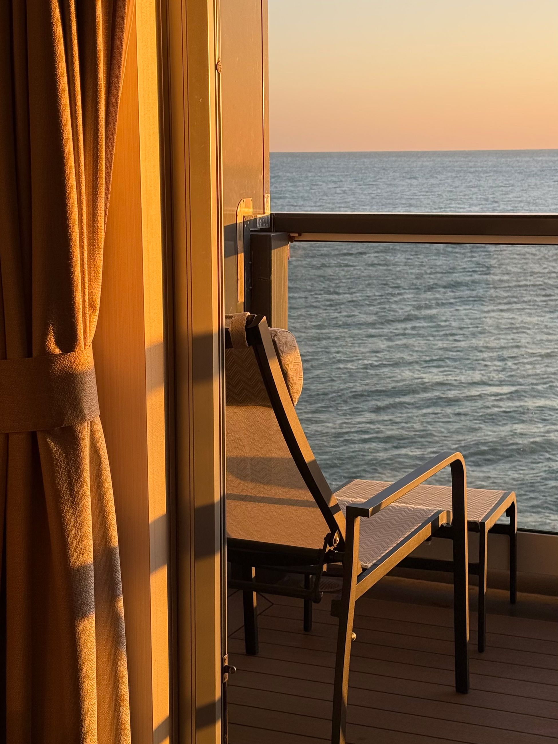 Balcony in the Veranda Suite on Seabourn Pursuit