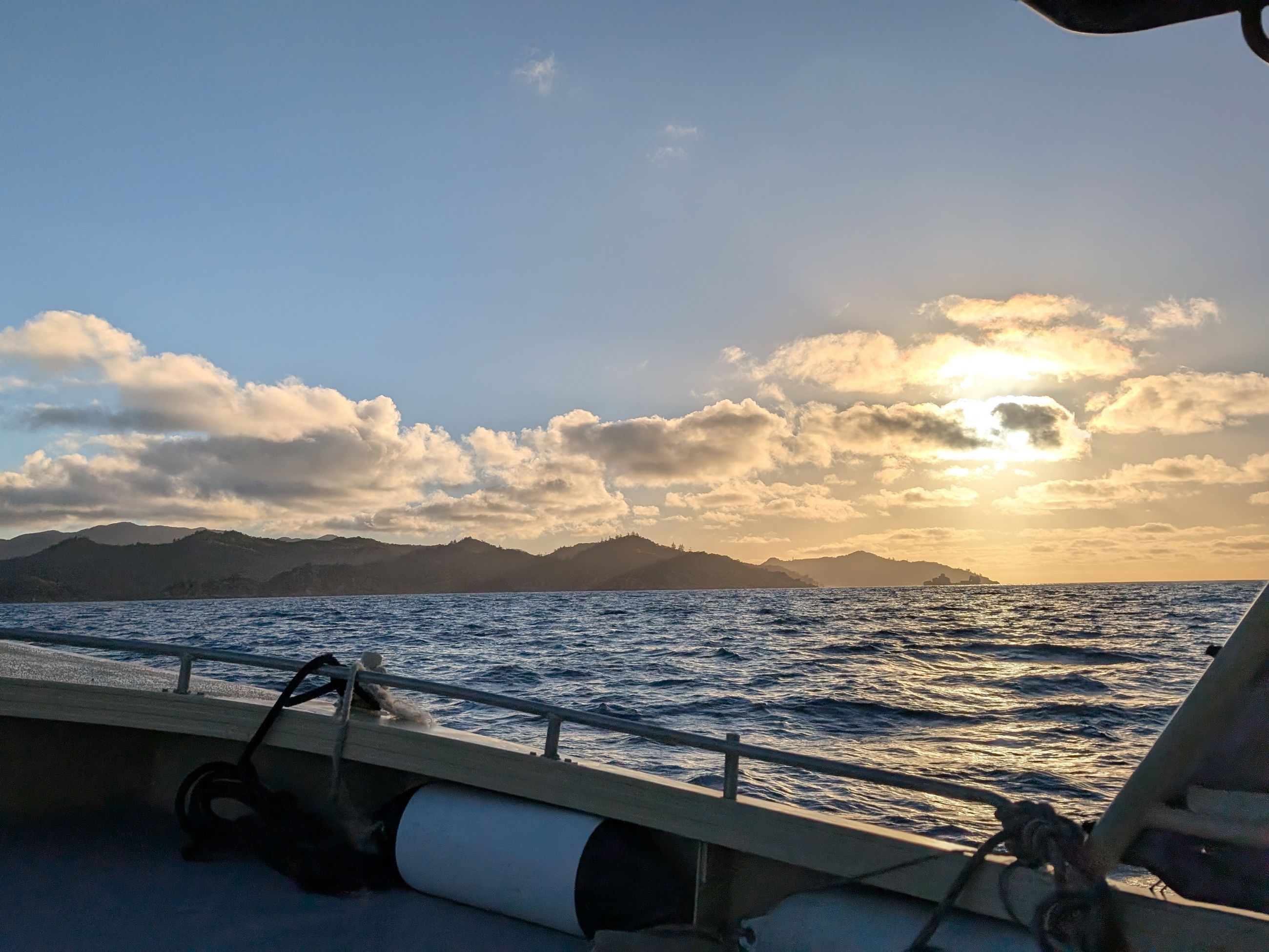cruising at sunset in Townsville