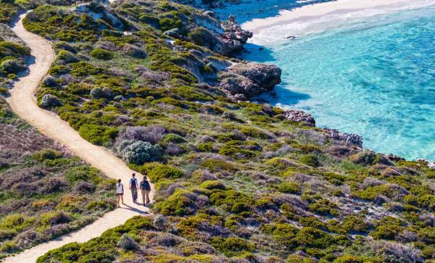 Hiking on Rottnest Island in spring