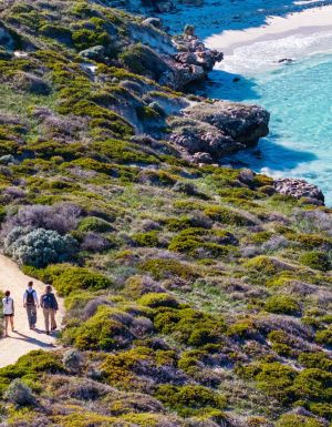 Hiking on Rottnest Island in spring