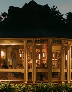 Exterior of Botanic at sunset