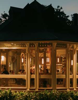 Exterior of Botanic at sunset