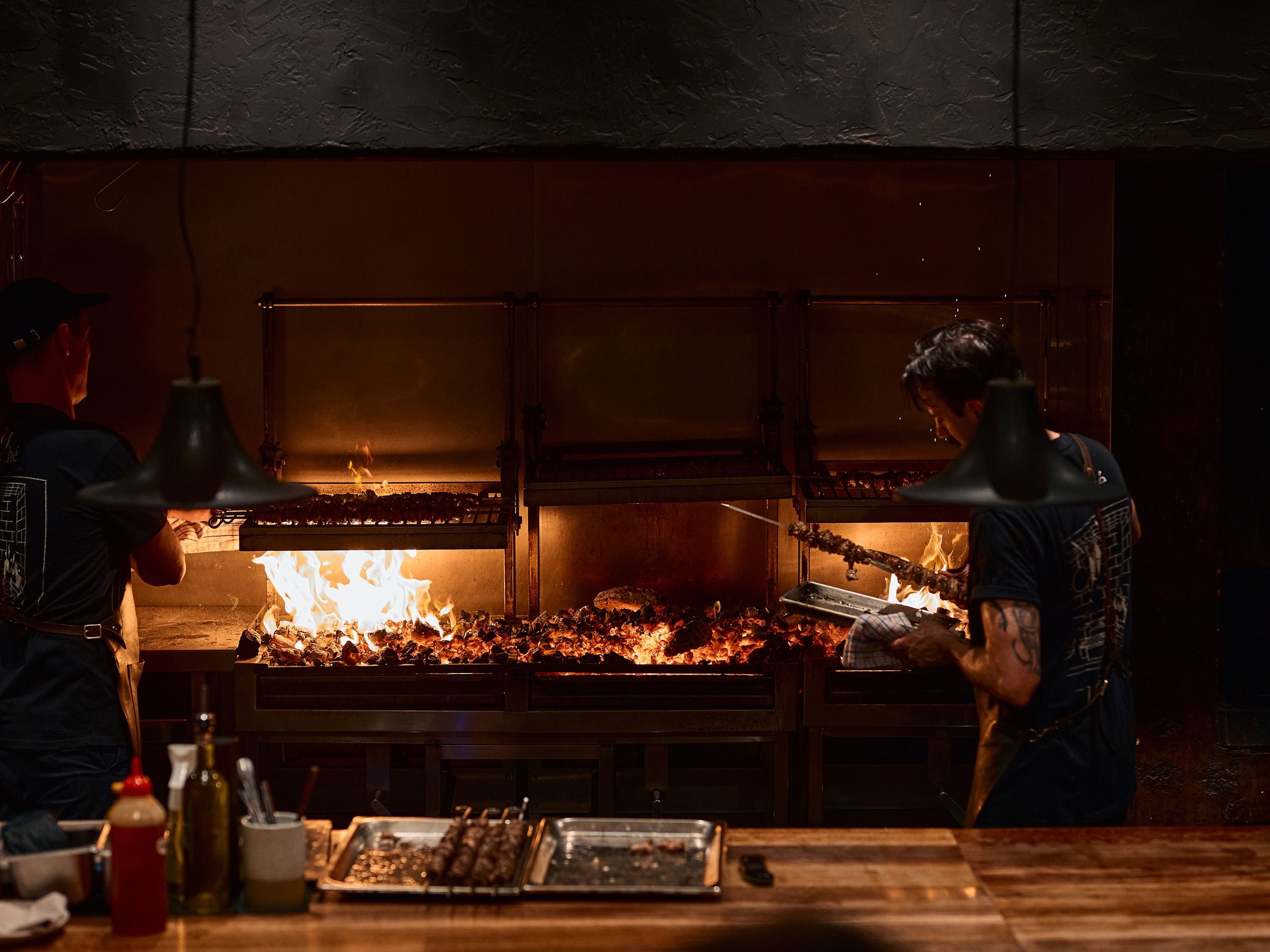 The kitchen at Arkhé in Norwood