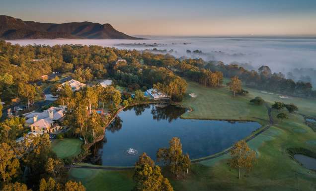 aerial of Avani Cypress Lakes Resort