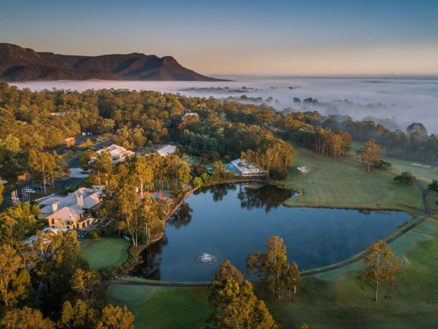 aerial of Avani Cypress Lakes Resort