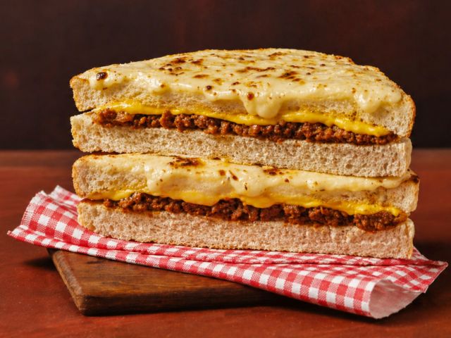 Virgin Australia Economy Menu Cheesburger Toastie
