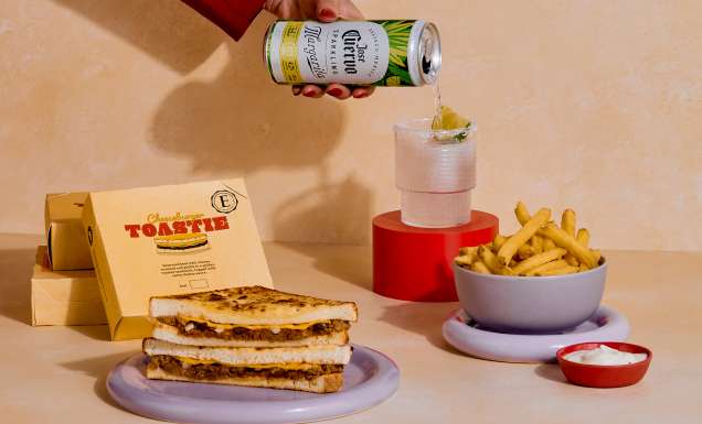 Virgin Australia October 2026 Menu Refresh - Cheeseburger Toastie, Jose Cuervo Margarita and Hot Chips