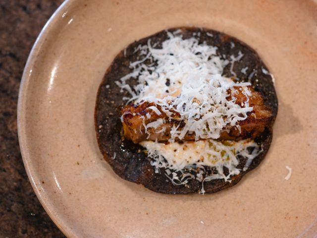 Lamb rib taco at Arkhé