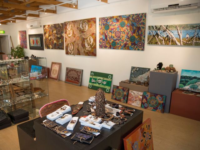 Traditional art celebrating First Nations culture.