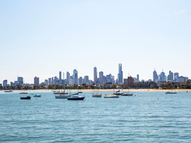 St Kilda Beach in Melbourne, Victoria