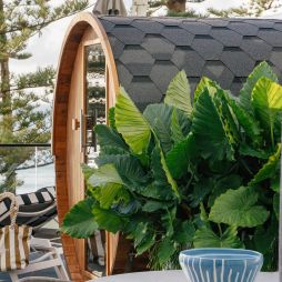 elysium manly wellness suite terrace with sauna