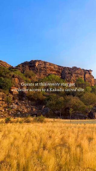 Guests at this remote stay get exclusive access to a Kakadu sacred site